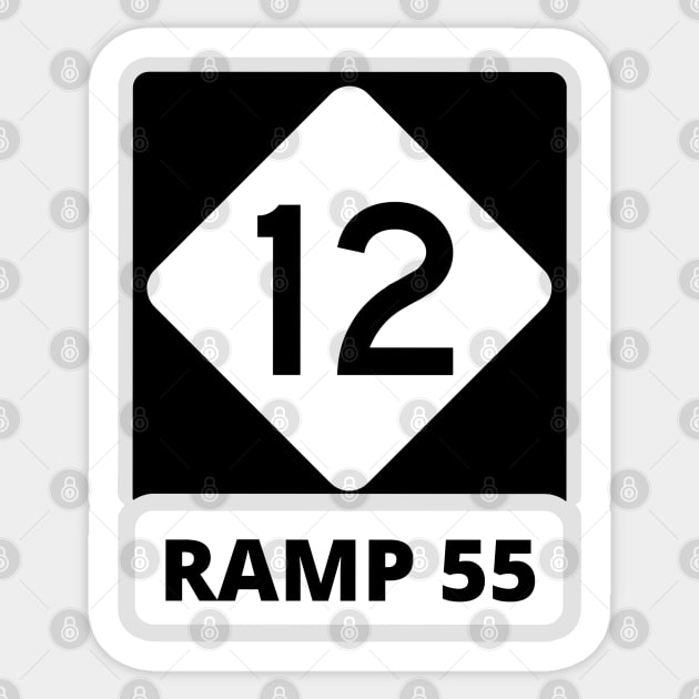 Ramp 55 Hatteras NC Sticker by Trent Tides